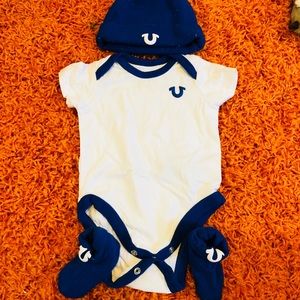 True Religion baby Onesie